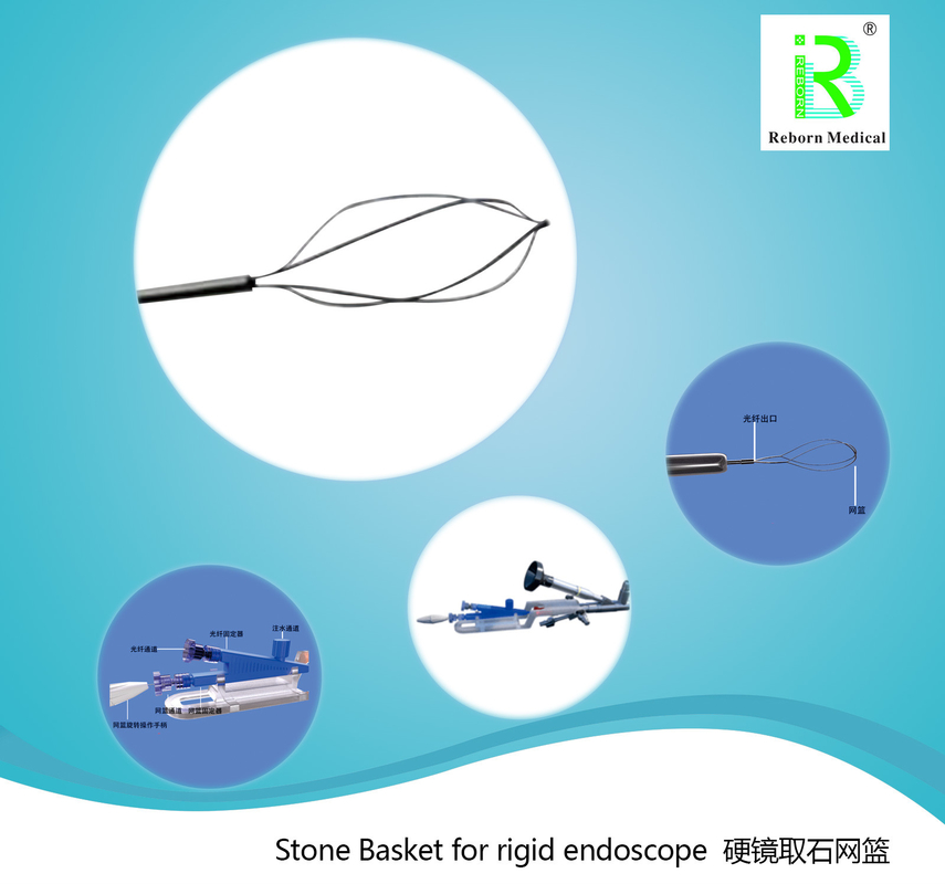 Disposable Stone Retrieval Basket Three Or Four Wires